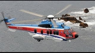 Taking off  with the most morden helicopter of Viet Nam - EC225 Super Puma